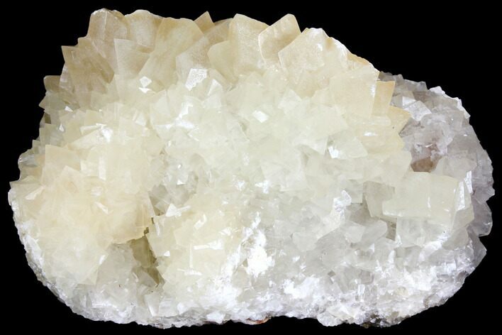 Fluorescent Calcite Crystal Cluster on Barite - Morocco #141028